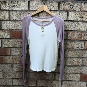 NWT Garage Ribbed Long Sleeve Shirt Large